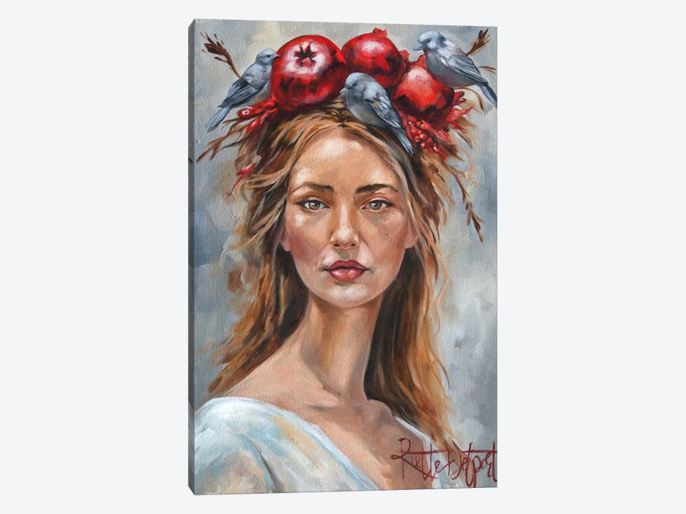 Pomegranate Crown by Rut Art Creations 1-piece Canvas Print