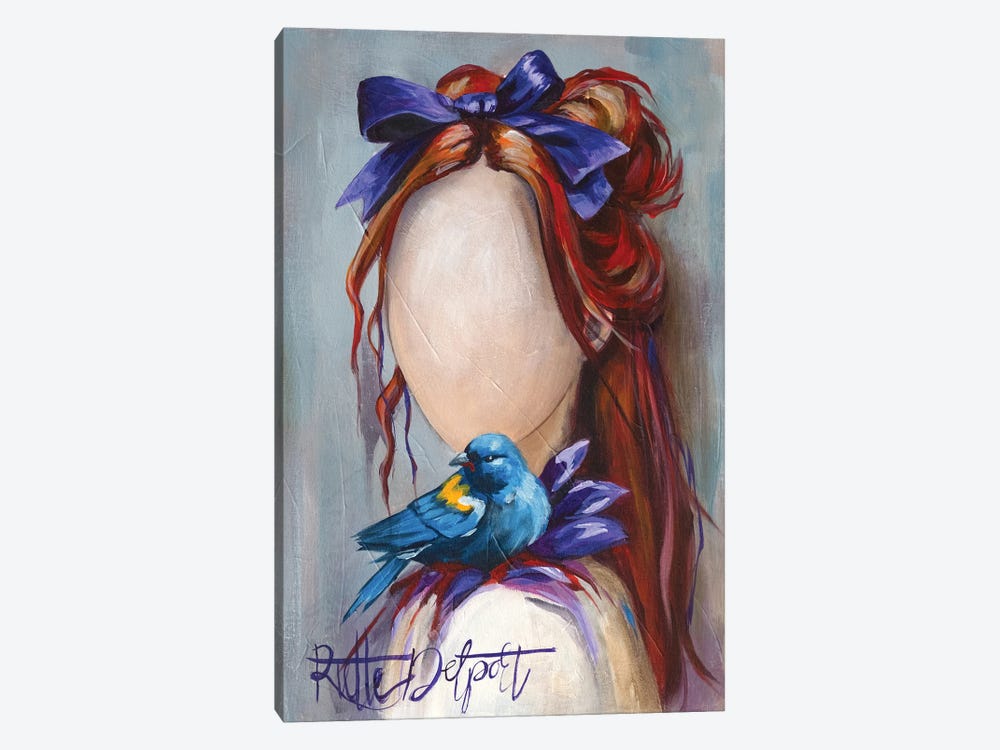 Blue Bird Nest by Rut Art Creations 1-piece Art Print