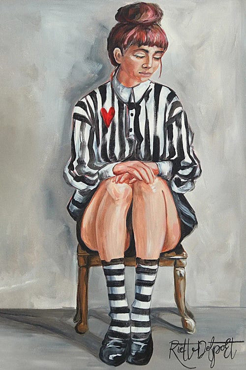 Lady In Stripes