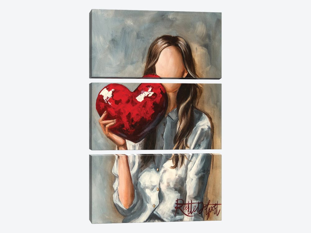 Love by Rut Art Creations 3-piece Canvas Artwork