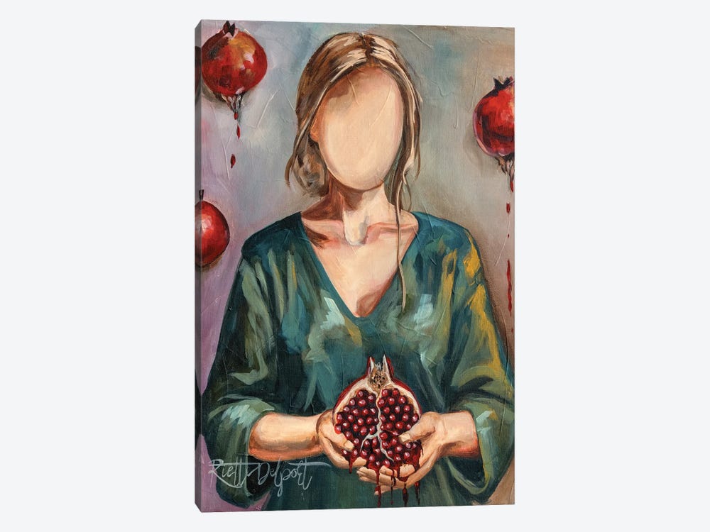 Thankful Pomegranate by Rut Art Creations 1-piece Canvas Art