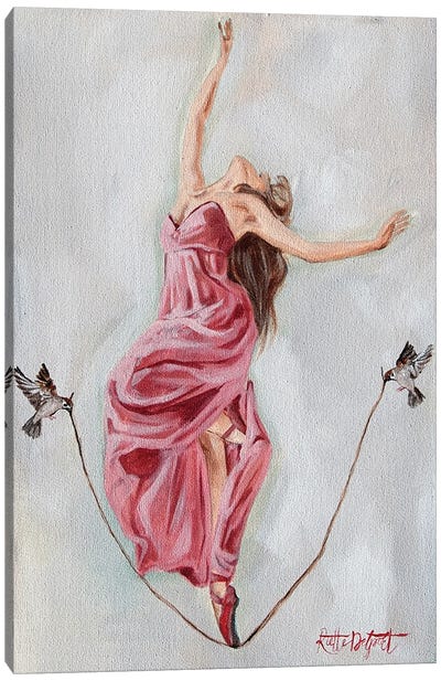 She Danced Through Life Canvas Art Print - Rut Art Creations