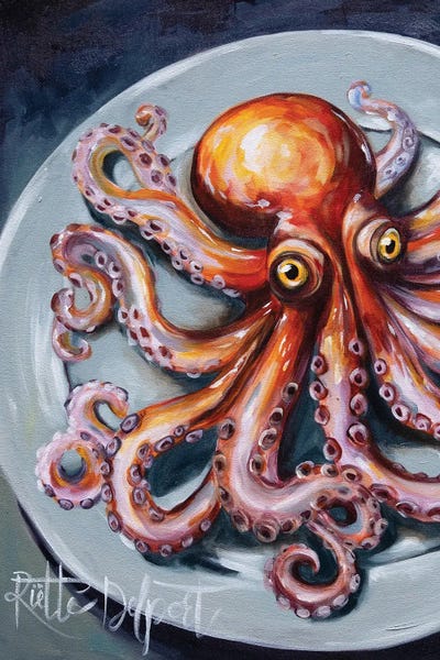 Octopi: Curious Octopus by Rut Art Creations
