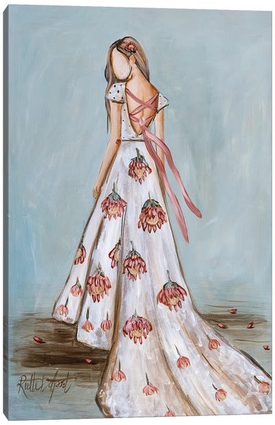 Protea Dress Canvas Art Print - Rut Art Creations