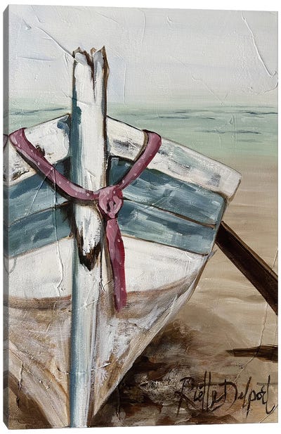 Little Boat Canvas Art Print - Rut Art Creations