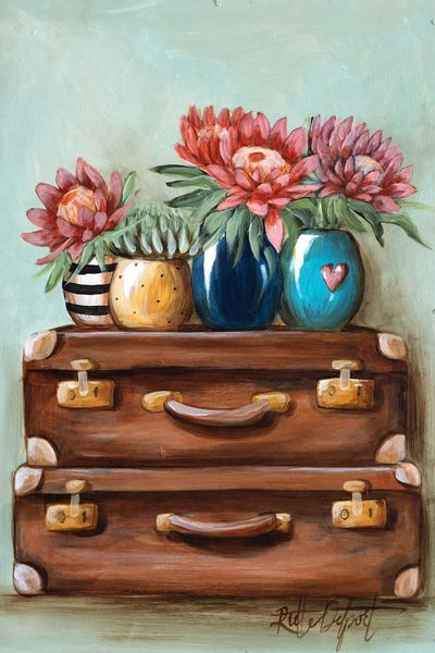 Rut Art Creations: Flower Suitcase by Rut Art Creations