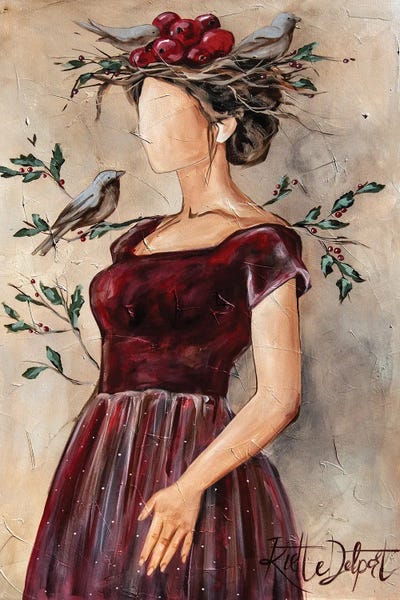 Pomegranates: Olive Branch With Pomegranate Crown by Rut Art Creations