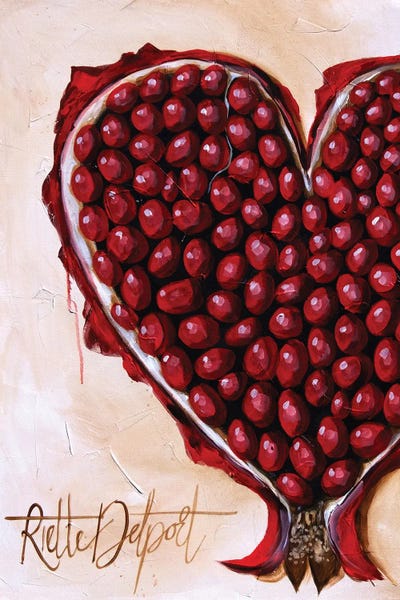 Pomegranates: Pomegranate Heart by Rut Art Creations