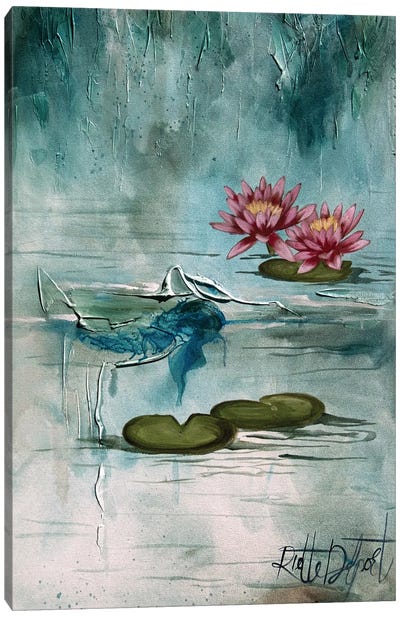 Pond Lily Canvas Art Print - Rut Art Creations