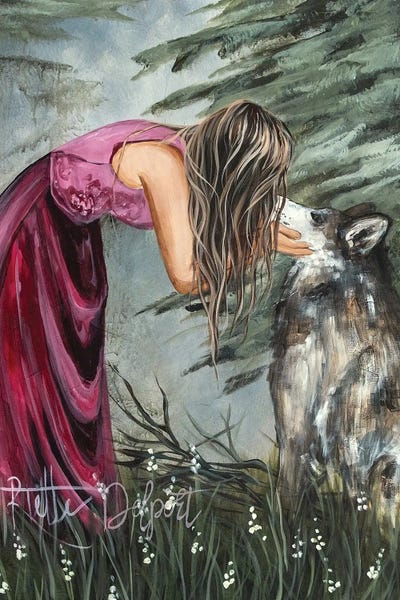 The Wolf by Rut Art Creations canvas print