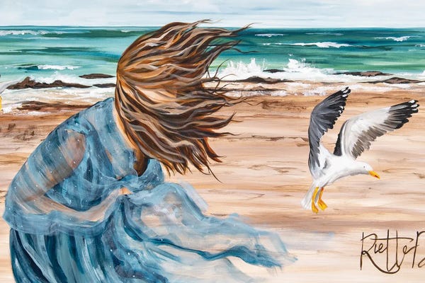 Gulls: Ocean Breeze by Rut Art Creations