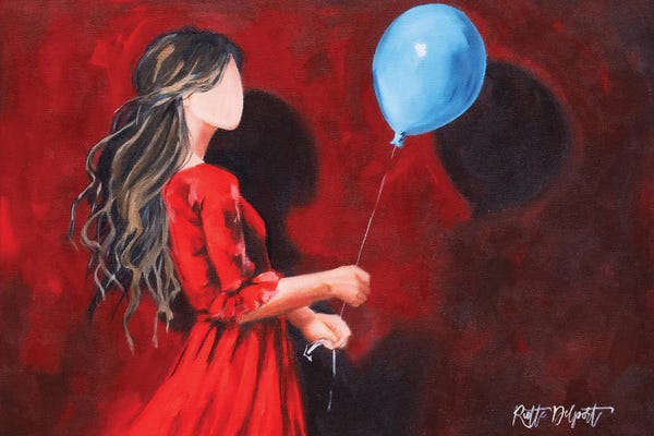 Rut Art Creations: Her Own World Of Red by Rut Art Creations