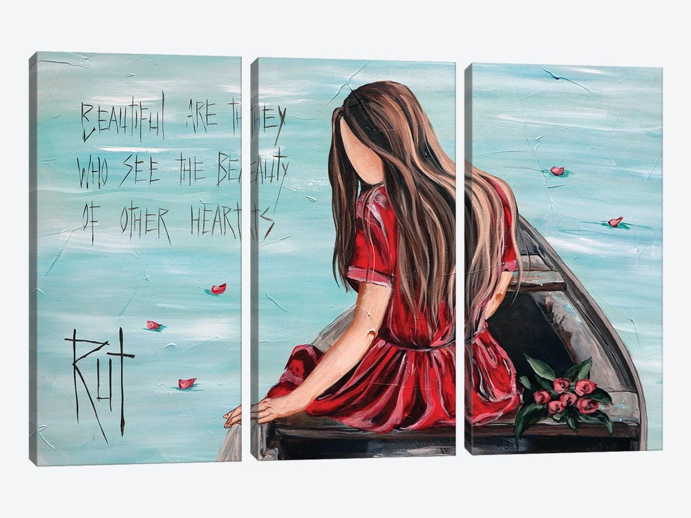 Beautiful Are They by Rut Art Creations 3-piece Canvas Artwork