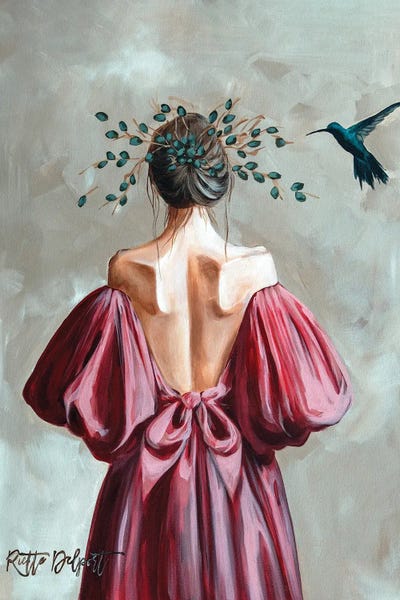 Rut Art Creations - Framed Canvas Art: Where Silence Blooms by Rut Art Creations
