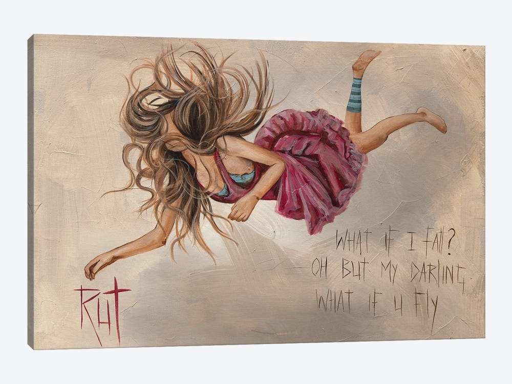What If I Fall by Rut Art Creations 1-piece Canvas Art