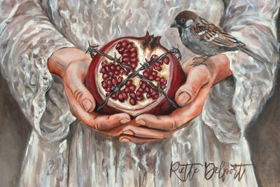 Rut Art Creations - Framed Canvas Art: Boundlessly Fruitful by Rut Art Creations