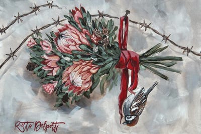 Rut Art Creations - Framed Canvas Art: The Weight Of Softness by Rut Art Creations