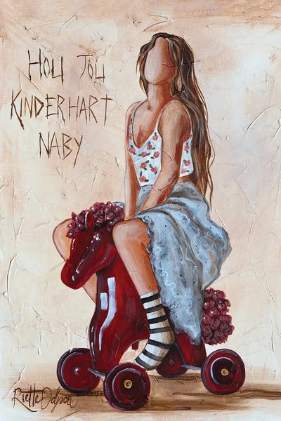 All Greens - Canvas Prints: Hou Jou Kinderhart Naby by Rut Art Creations
