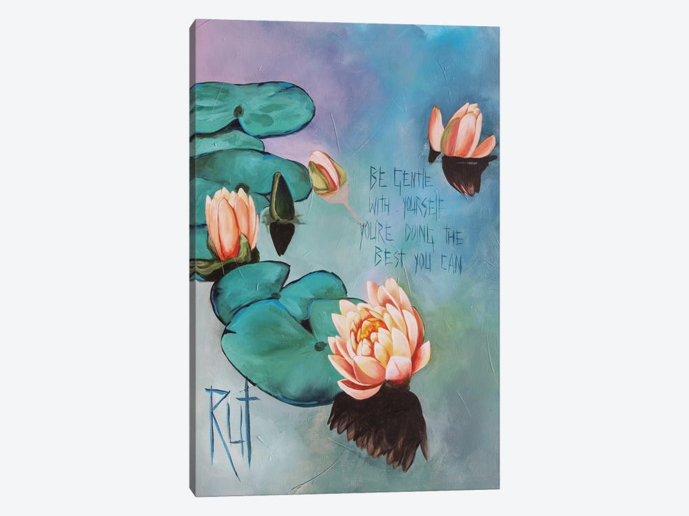 Be Gentle With Yourself by Rut Art Creations 1-piece Canvas Artwork