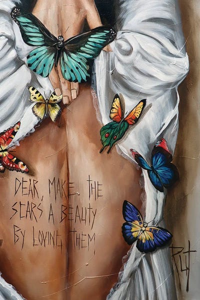 Mental Health Awareness: Dear Make The Scars by Rut Art Creations
