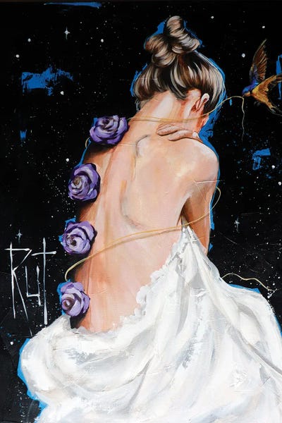 Healing: Purple Rose by Rut Art Creations