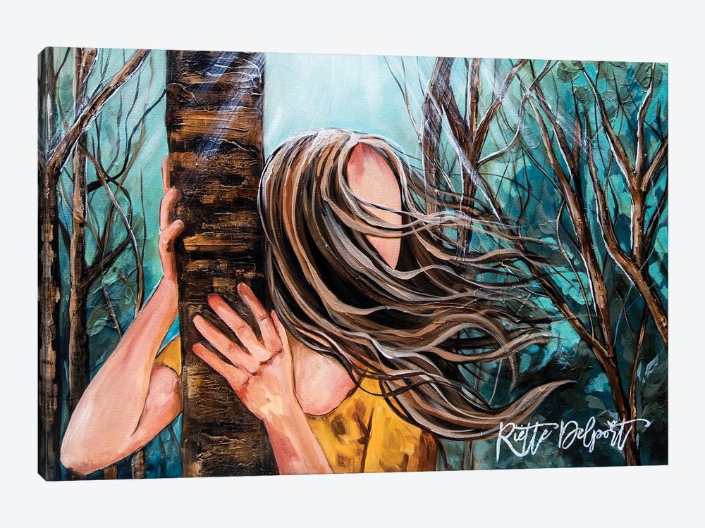 Girl In Woods by Rut Art Creations 1-piece Canvas Art