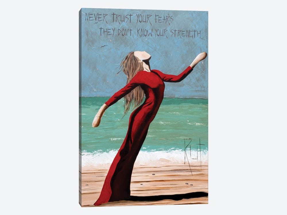 Never Trust Your Fears by Rut Art Creations 1-piece Canvas Art