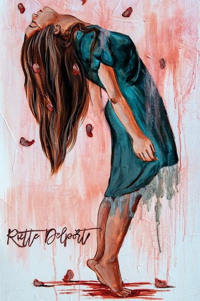 Falling Petals by Rut Art Creations canvas print