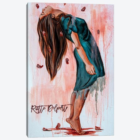 Falling Petals Canvas Print #RAZ74} by Rut Art Creations Canvas Wall Art