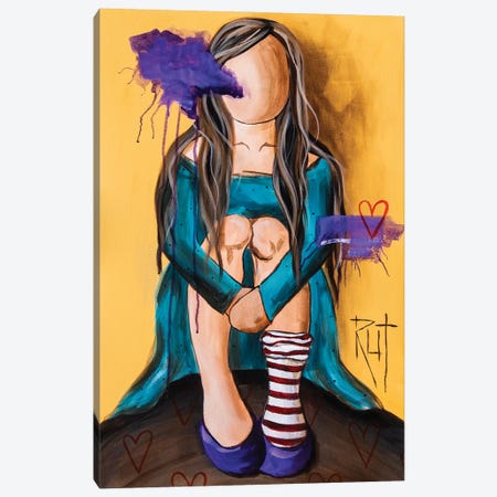 Purple Shoes Canvas Print #RAZ75} by Rut Art Creations Canvas Art