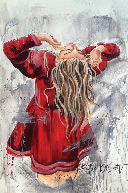 Red Dress by Rut Art Creations wall art