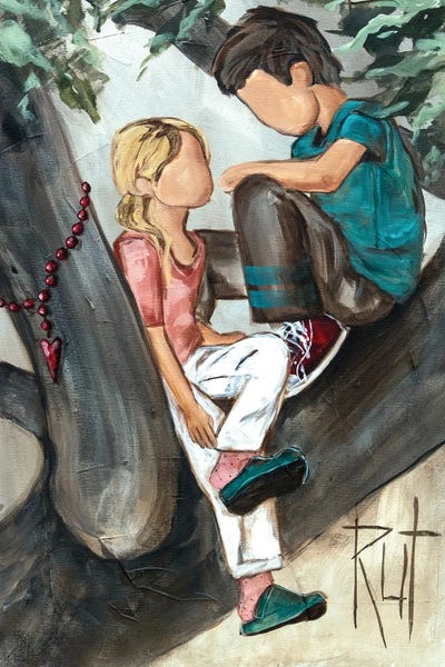 The Joy Of Life: Children In Tree by Rut Art Creations