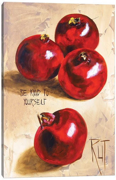 Be Kind Canvas Art Print - Pomegranate Art