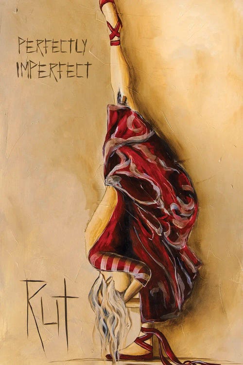 Perfectly Imperfect by Rut Art Creations wall art