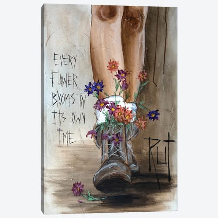 Every Flower Canvas Print #RAZ9} by Rut Art Creations Canvas Print