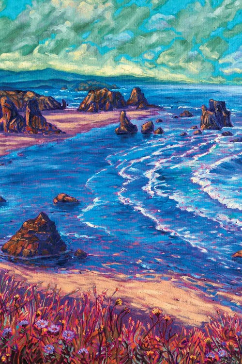 Dawn Beach Walk by Rebecca Baldwin wall art