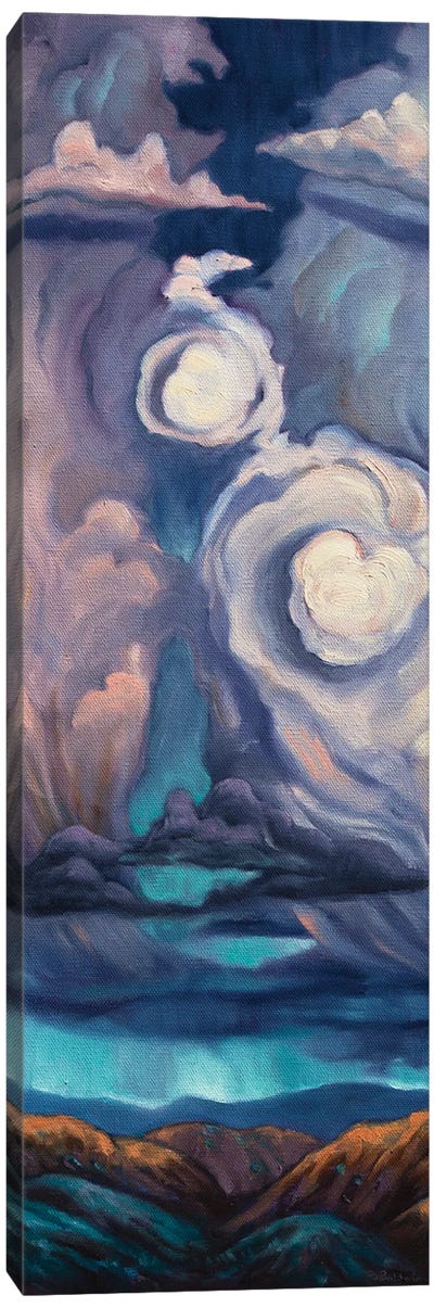Heart Of The Storm Canvas Art Print - Similar to Georgia O'Keeffe