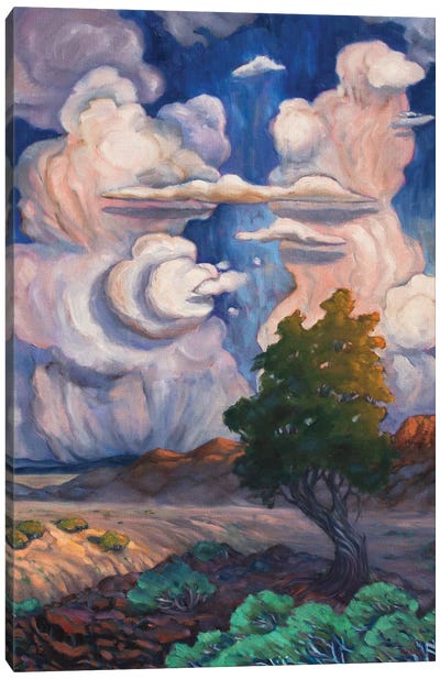 Desert Cloudscape Canvas Art Print - Desert Art