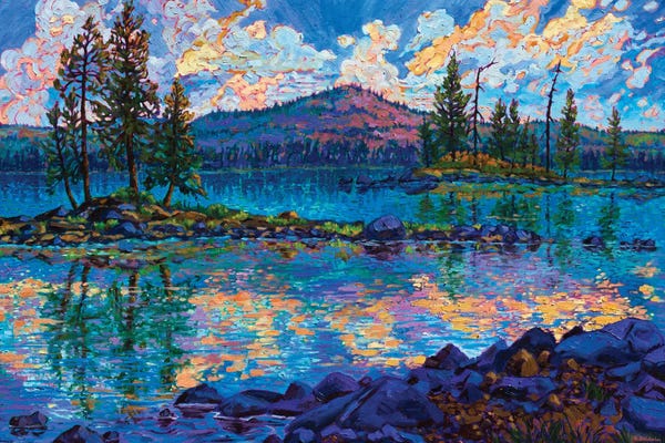 Pine Trees: Evening Song by Rebecca Baldwin