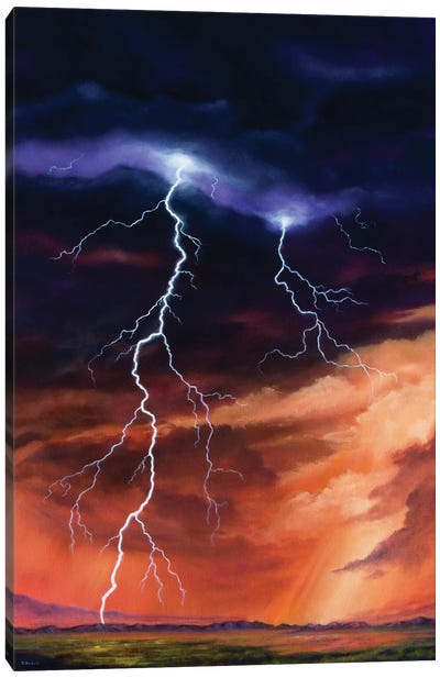 Force Of Nature Canvas Art Print - Lightning