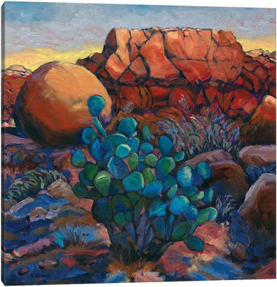 Desert Tableau Canvas Art Print - Similar to Georgia O'Keeffe