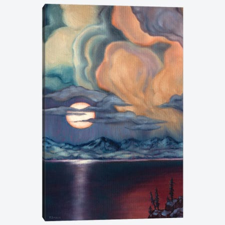 Apricot Moon Canvas Print #RBC1} by Rebecca Baldwin Canvas Art