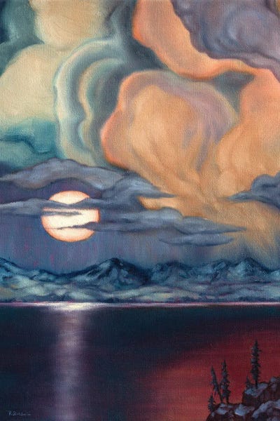 Similar To Georgia O'Keeffe: Apricot Moon by Rebecca Baldwin