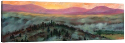 Here Comes The Sun Canvas Art Print - Mist & Fog Art