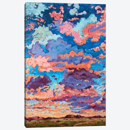 Kaleidoscope Sky Canvas Print #RBC27} by Rebecca Baldwin Canvas Wall Art