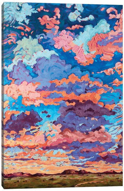 Kaleidoscope Sky Canvas Art Print - Gestural Skies