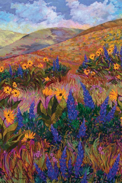 Columbia River Hills by Rebecca Baldwin acrylic art print