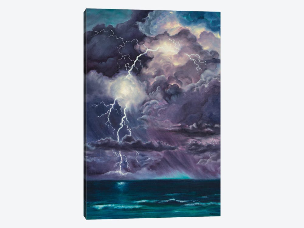 Purple Storm by Rebecca Baldwin 1-piece Canvas Print
