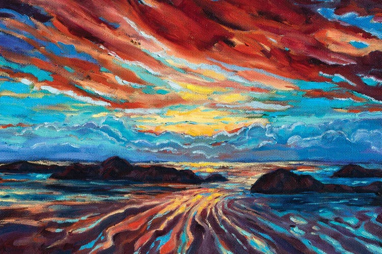 Beach Sunset by Rebecca Baldwin wall art