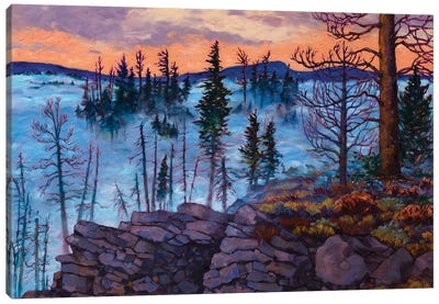 Winter Ridge Canvas Art Print